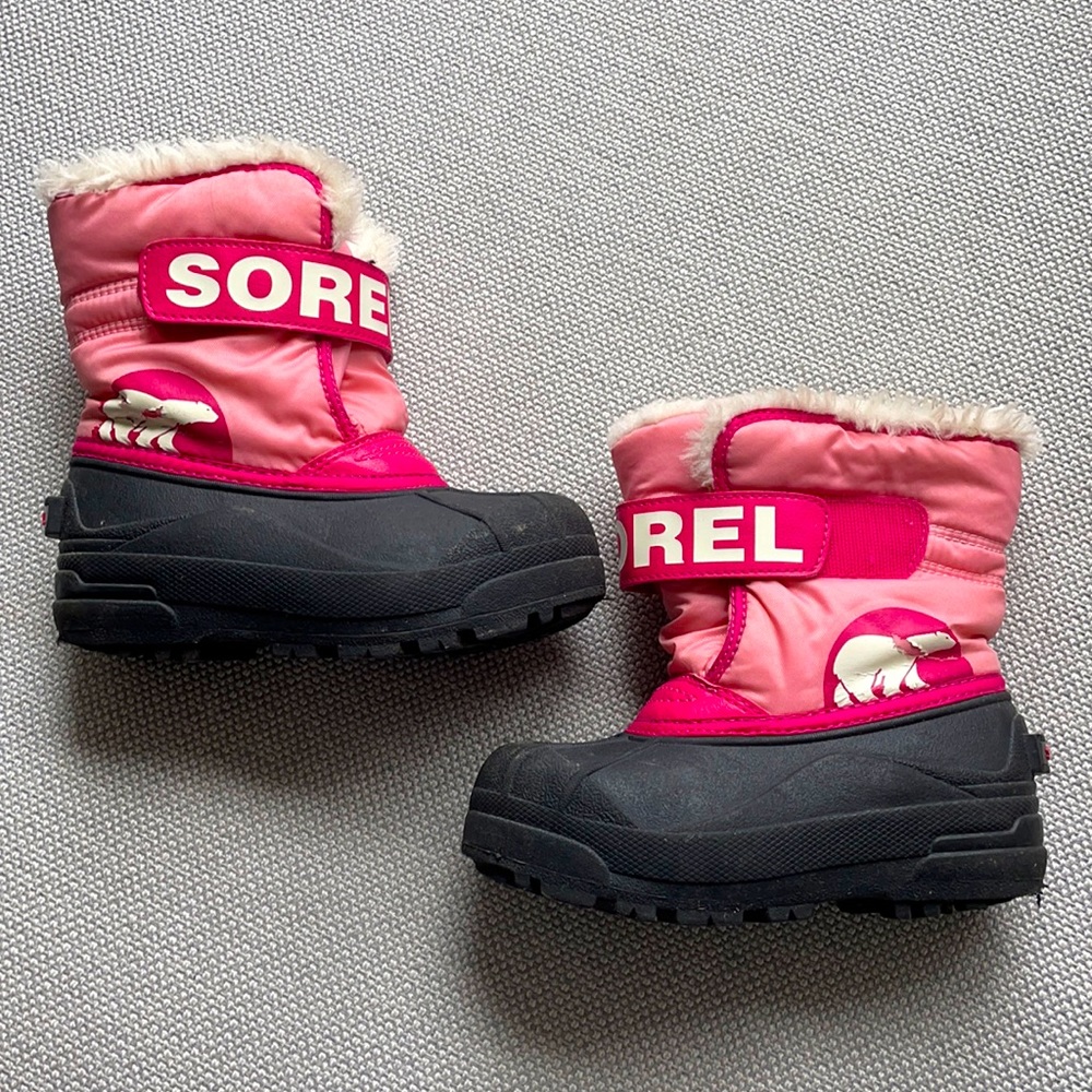 Sorel toddler girls Snow Commander boot